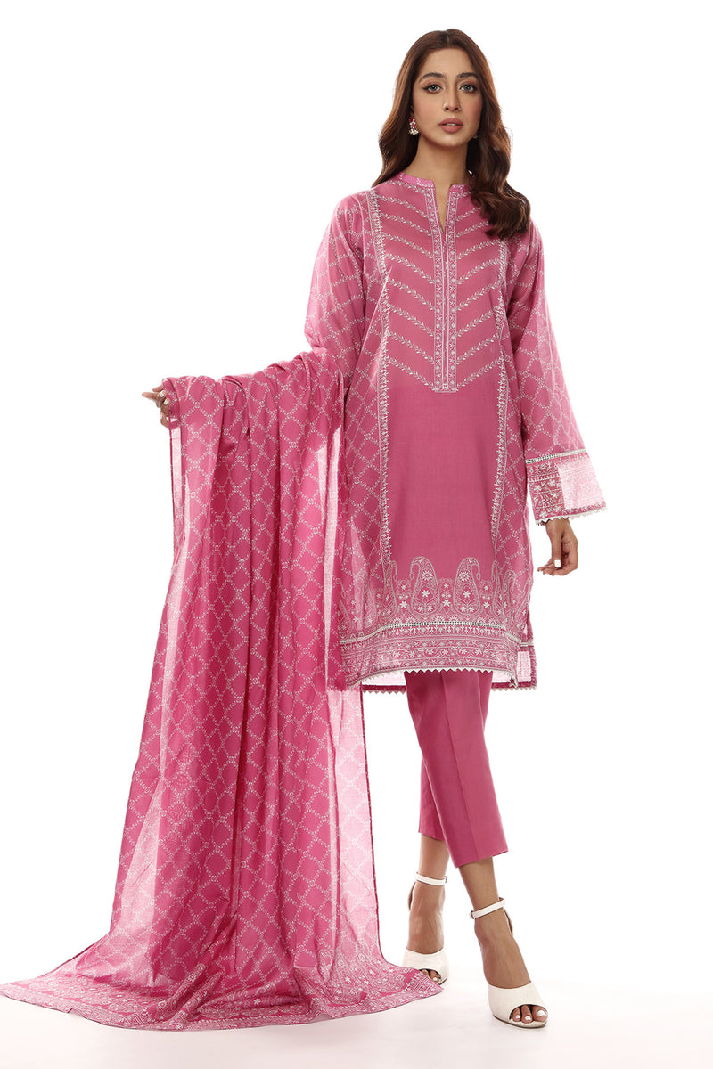 EMBROIDERED & PRINTED LAWN 2 PCS