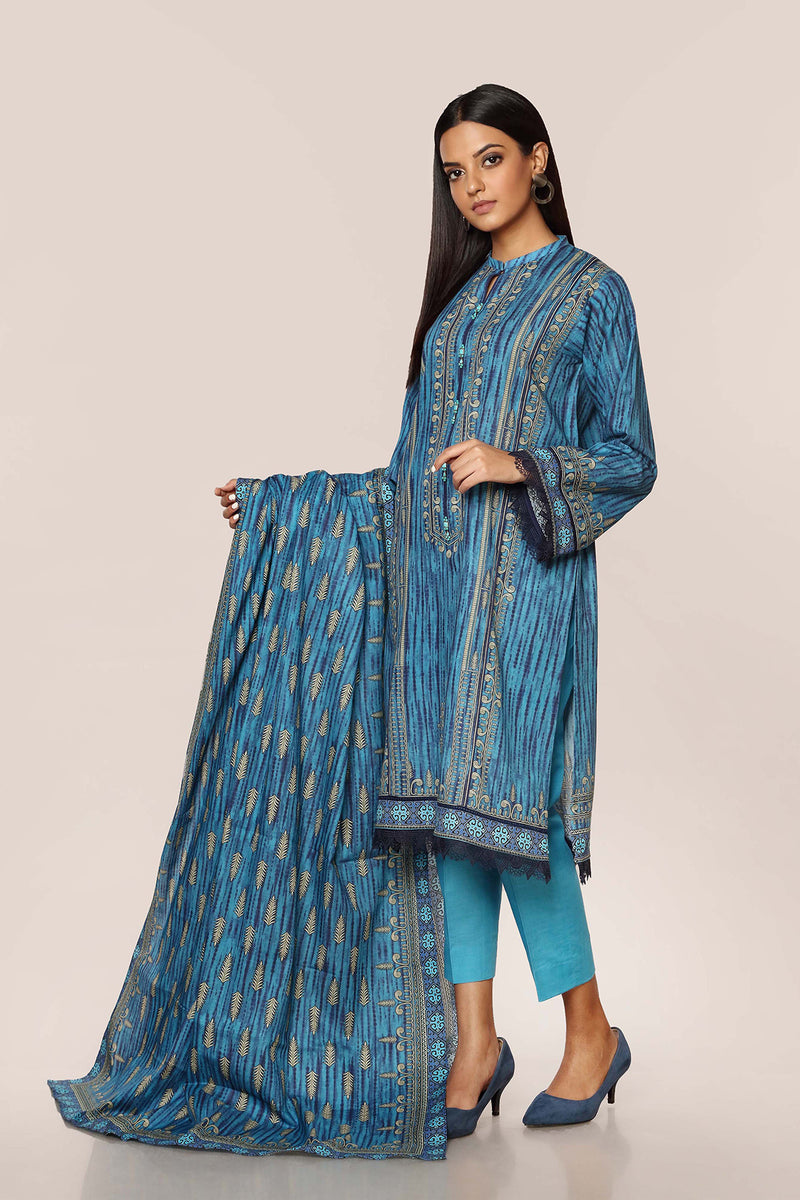PRINTED KHADDAR 3 PCS
