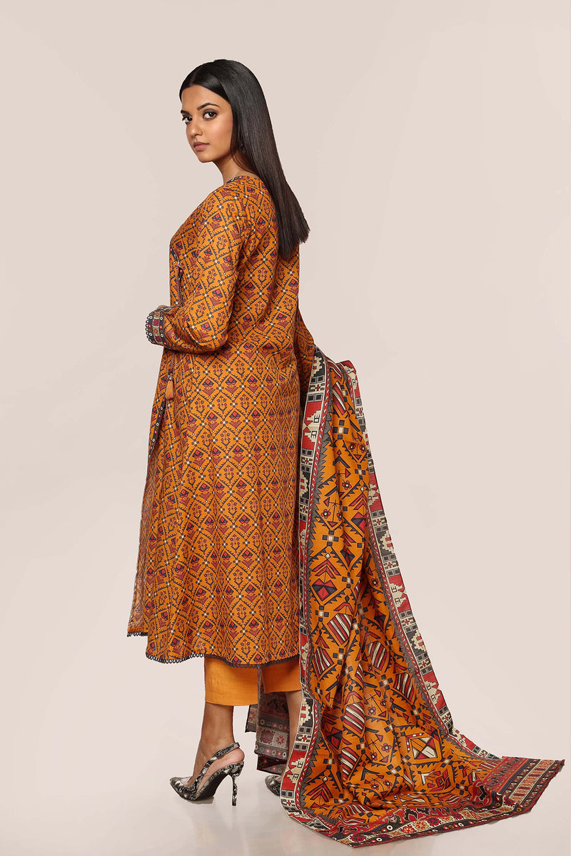 PRINTED KHADDAR 3 PCS