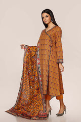 PRINTED KHADDAR 3 PCS