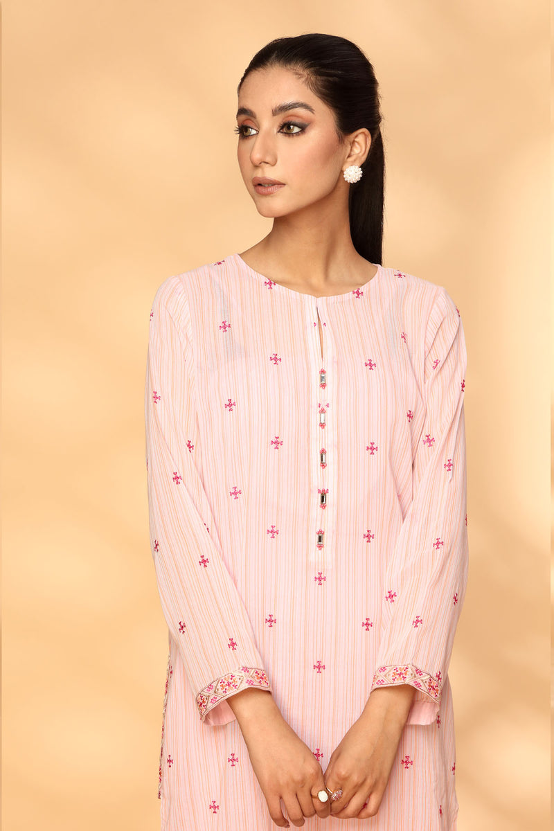 PRET EMBROIDERED  SWISS LAWN 2 PC