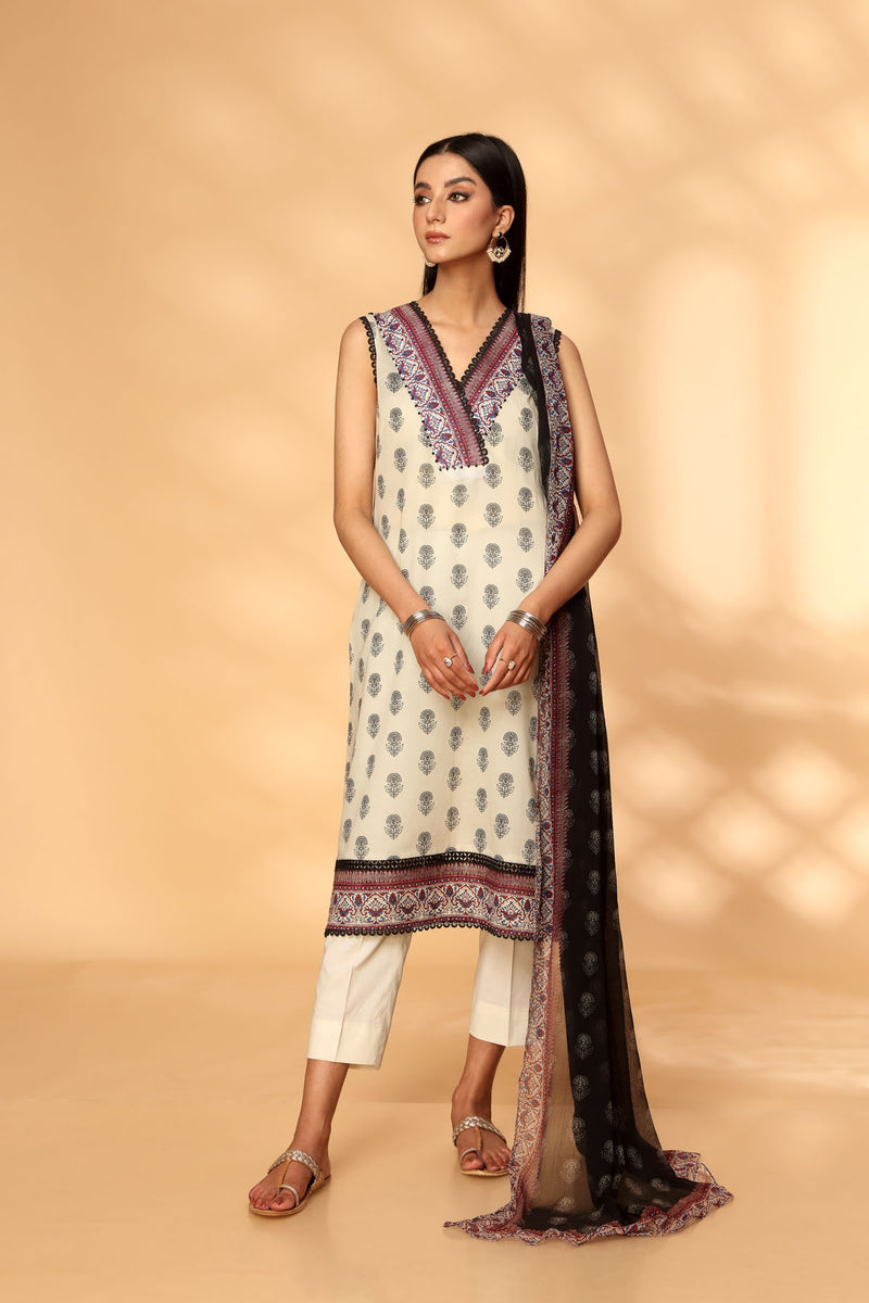 PRINTED LAWN 3 PCS (UNSTITCHED)