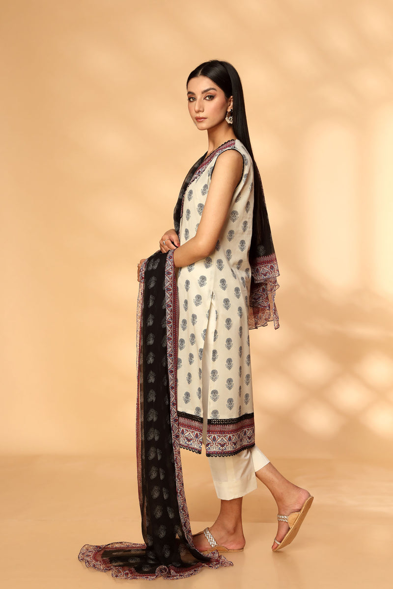 PRINTED LAWN 3 PCS (UNSTITCHED)