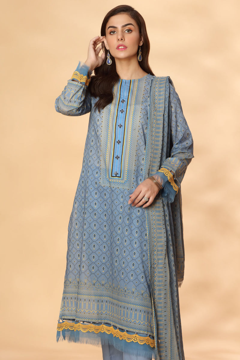 PRINTED 3 PCS  (UNSTITCHED)