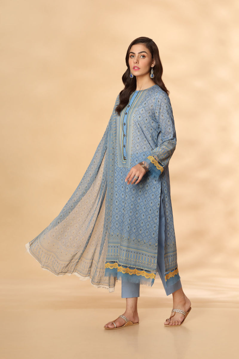 PRINTED 3 PCS  (UNSTITCHED)
