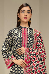 PRET PRINTED KHADDAR 3 PCS
